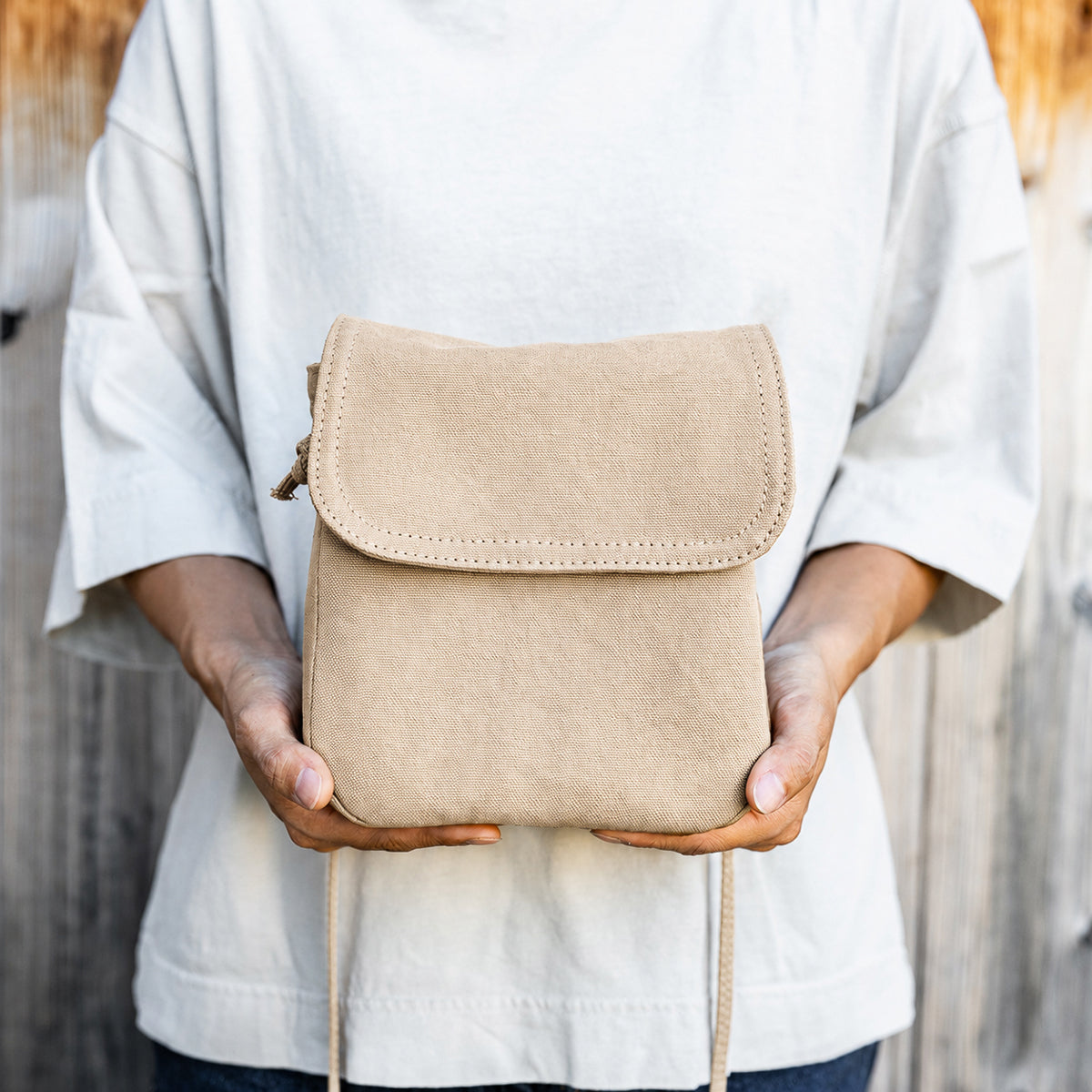 POCKET SHOULDER - beige -