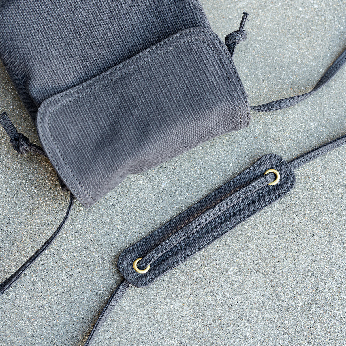 POCKET SHOULDER - charcoal gray -