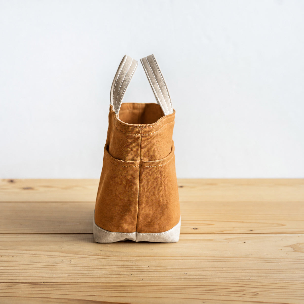 POCKET TOTE Bi-color（camel×beige）