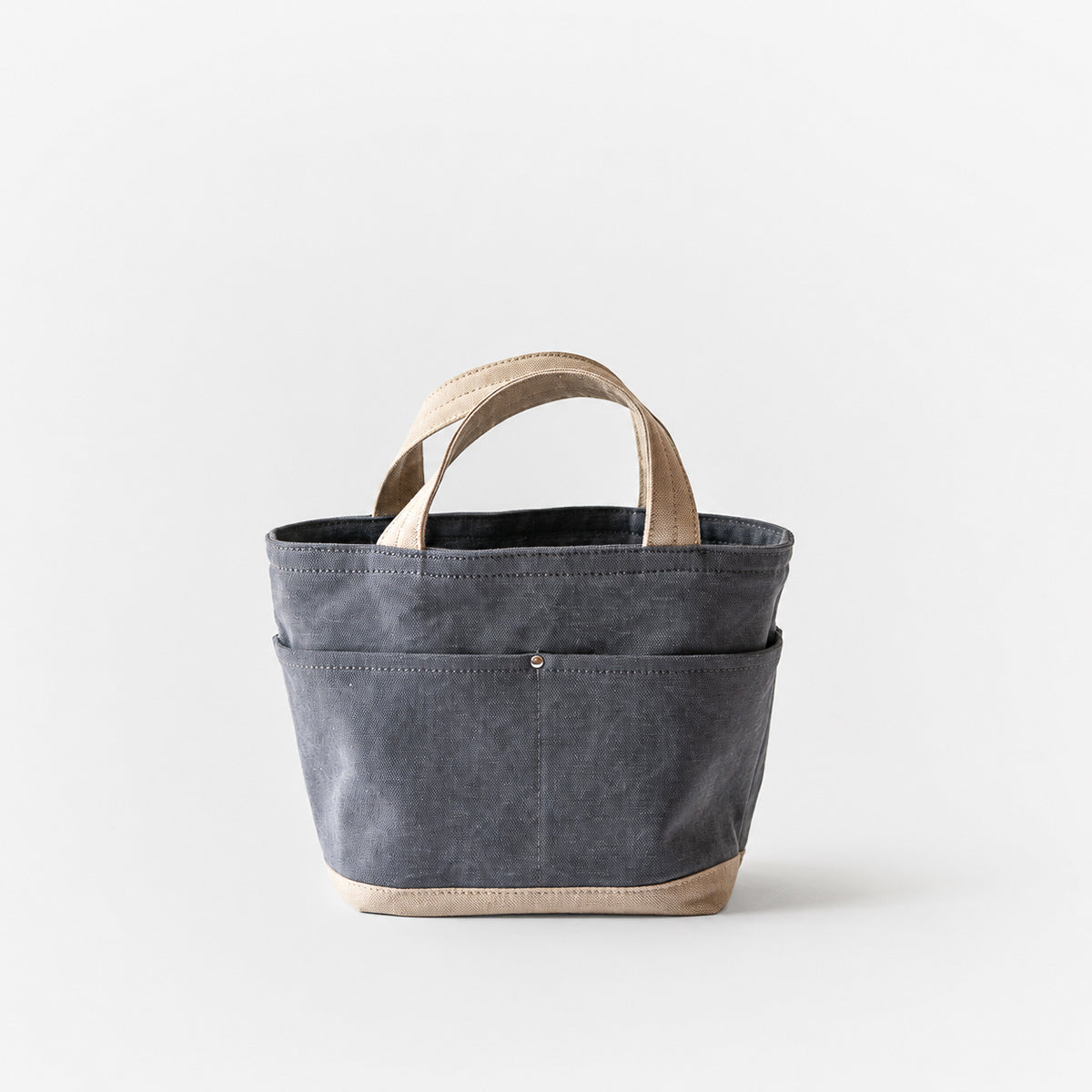 POCKET TOTE Bi-color（charcoal gray×beige）