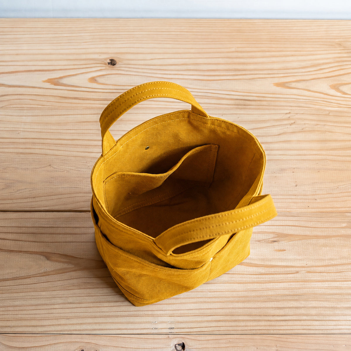 POCKET TOTE - mustard -