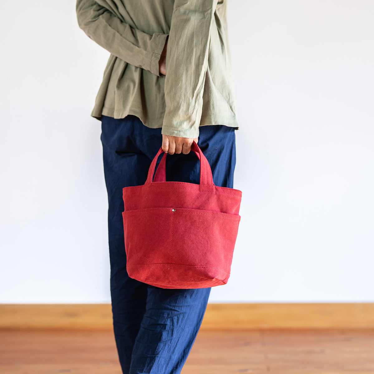 POCKET TOTE - red -