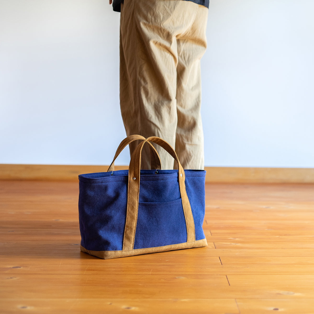 STANDARD TOTE Bi-color（deepnavy×camel）