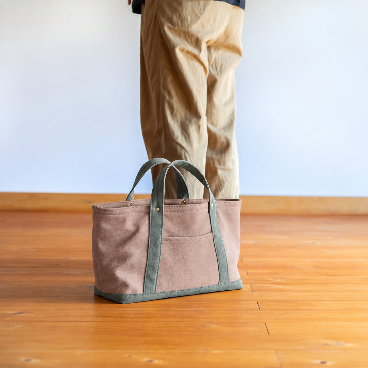 STANDARD TOTE Bi-color（smorkypink×sage）
